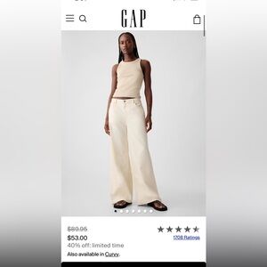 gap Mid Rise UltraSoft Baggy Jeans